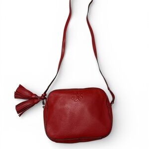 Tory Burch Red Leather Crossbody Bag